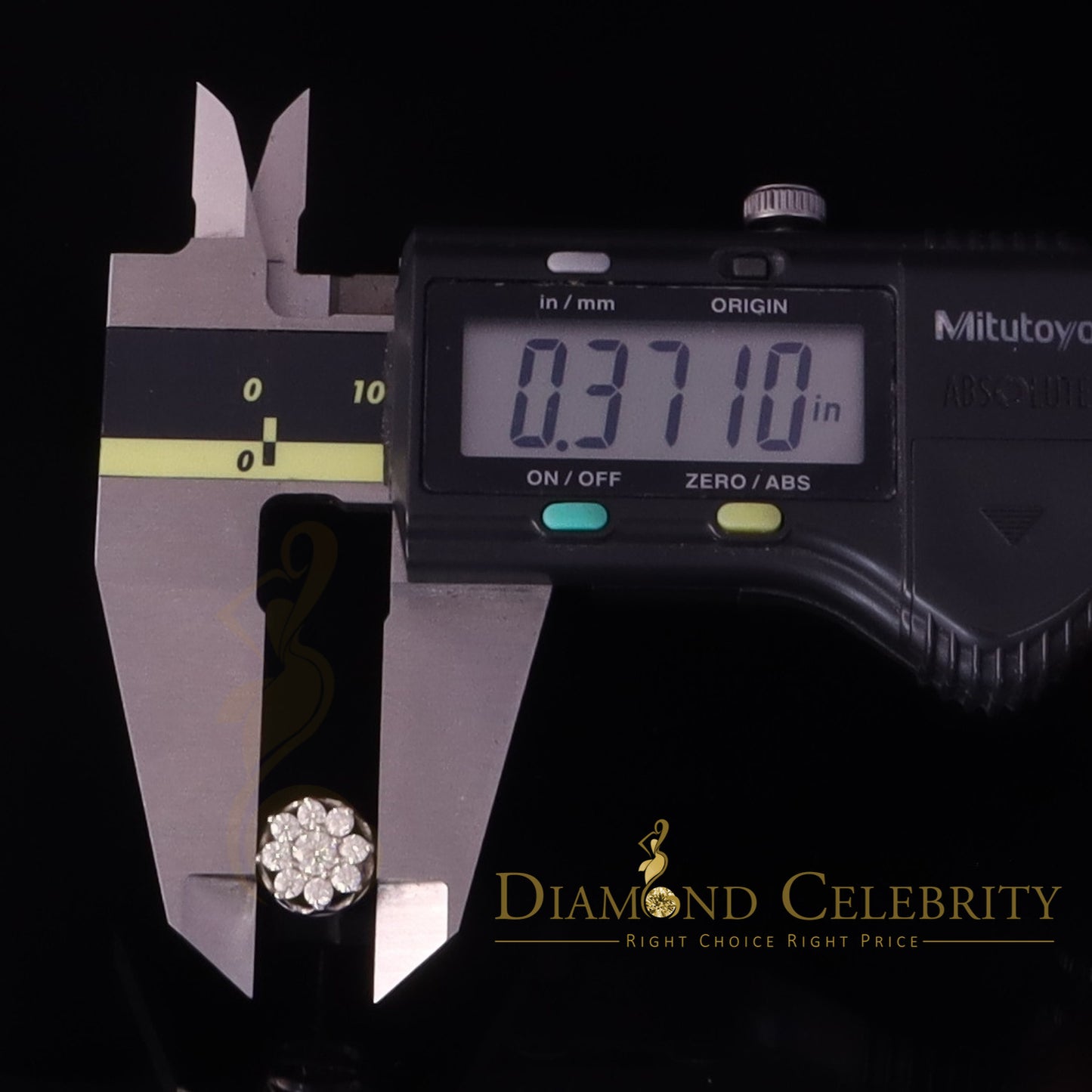 Diamondcelebritees Men's/Womens 925 Silver White 1.00ct VVS 'D' Moissanite Floral Stud Earrings