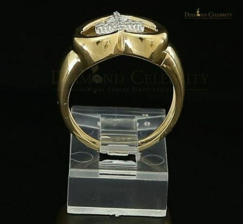 DiamondCelebritees 925 Silver Yellow 0.12ct Cubic Zirconia Heart Engagement Womens Ring Size 7