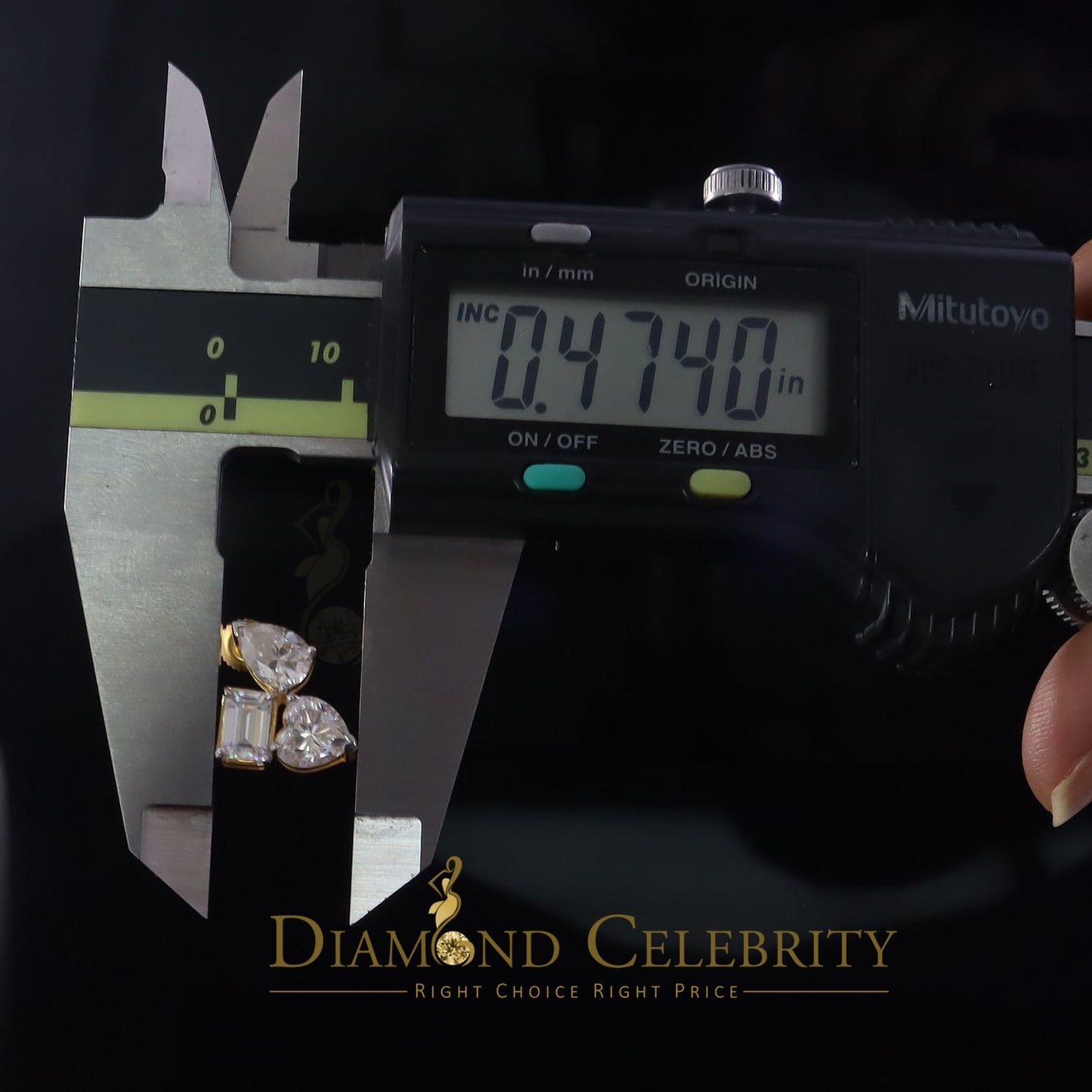 DiamondCelebritees New Classy 5.00CT VVS 'D' Moissanite 925 Silver Yellow Toi et Moi Women Earrings