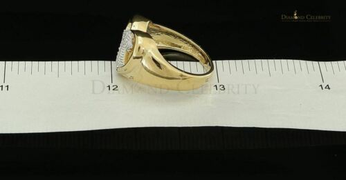 DiamondCelebritees 925 Silver Yellow 0.12ct Cubic Zirconia Heart Engagement Womens Ring Size 7