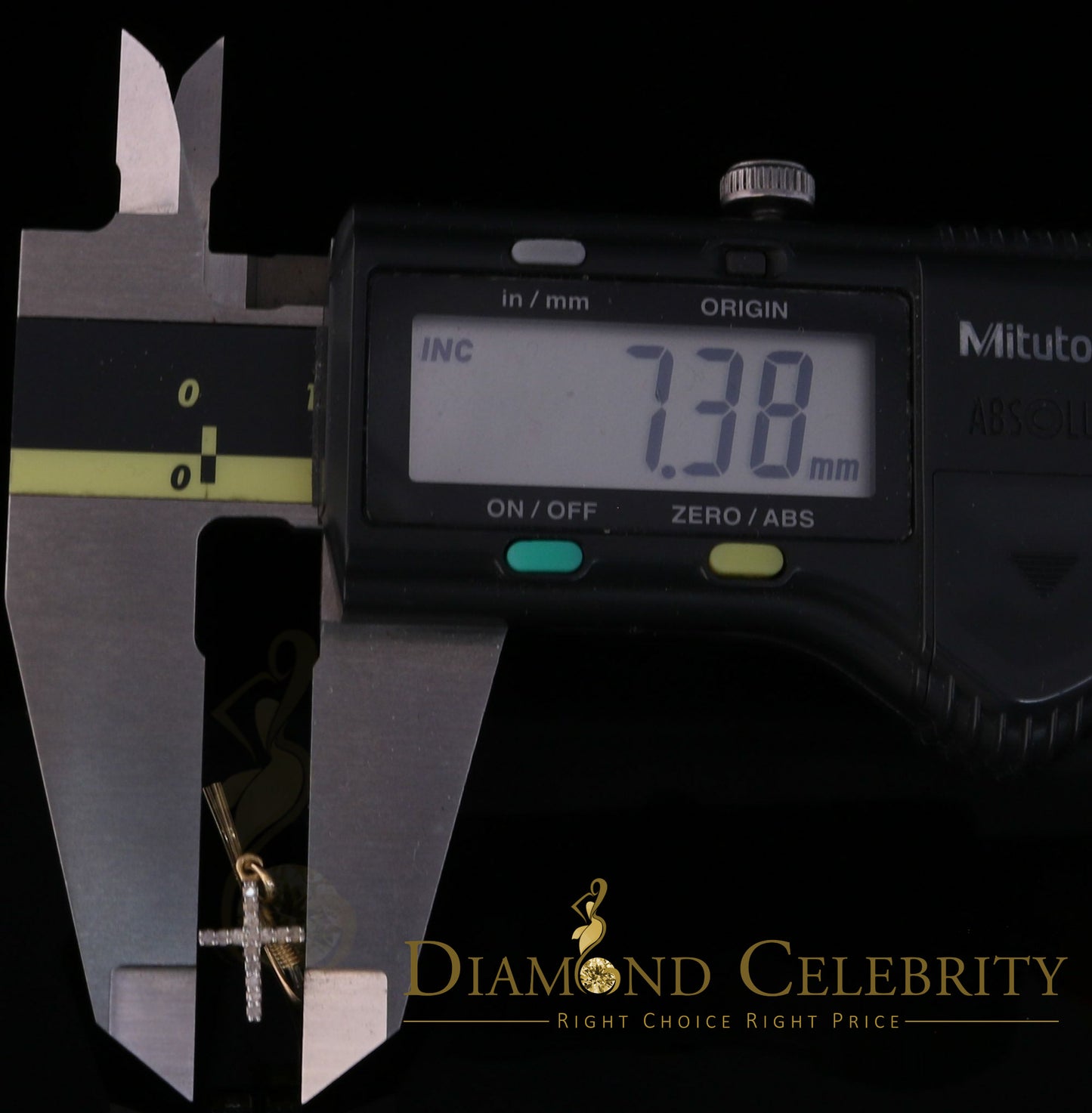 DiamondCelebritees 0.15ct Diamond 925 Sterling Silver Yellow Dangling Stud Earring For Men / Women