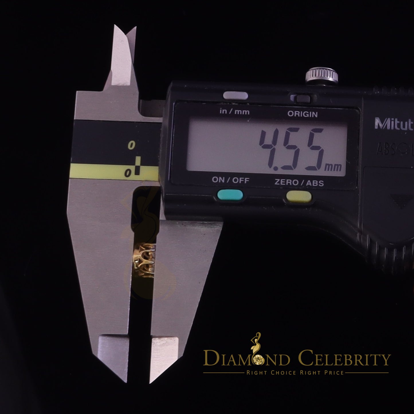 DiamondCelebritees 0.50ct Vvs 'D' Color Genuine Moissanite FLORAL Earrings 10k Real Yellow Gold
