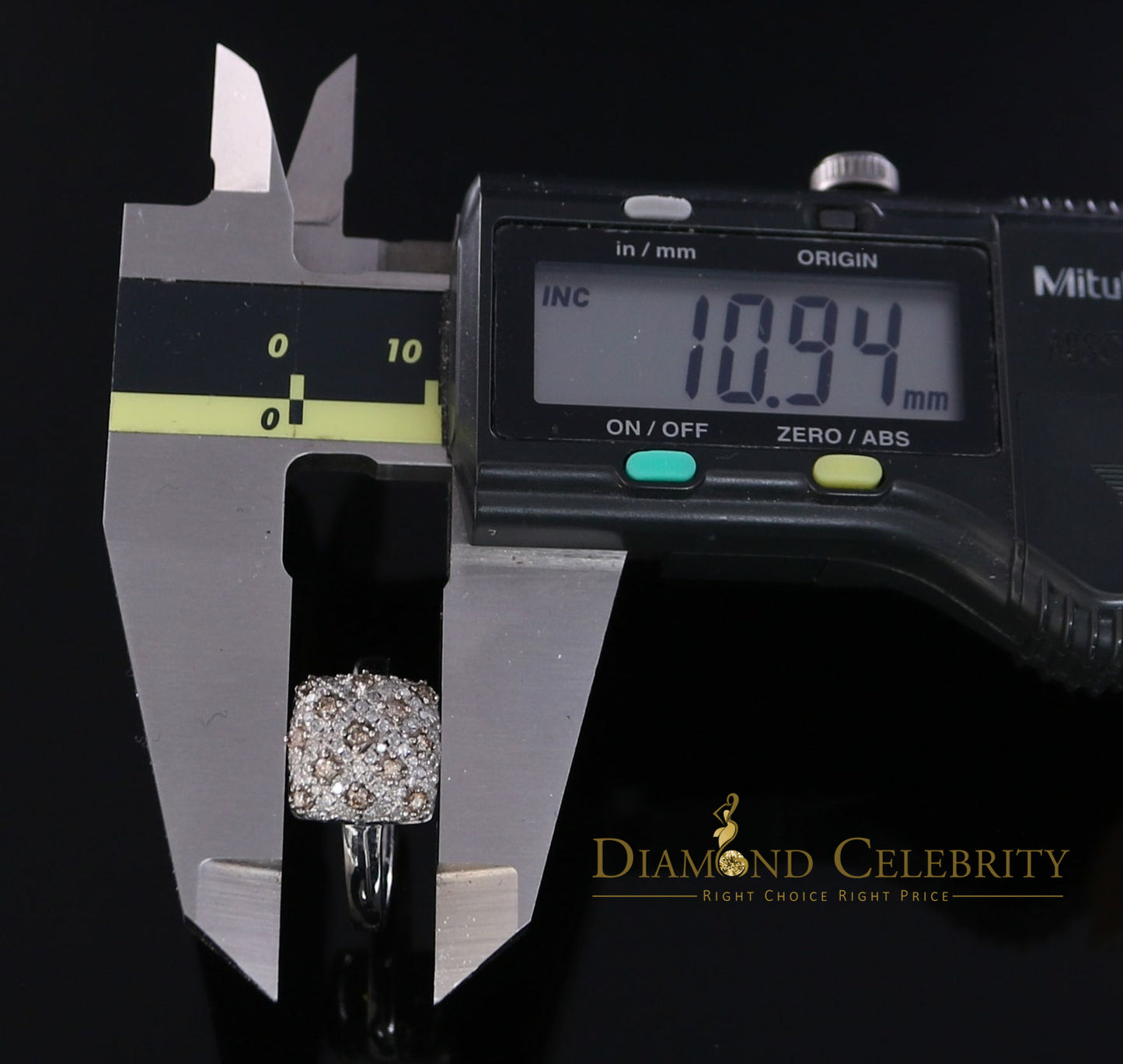 DiamondCelebritees Real 10kt White Gold with 0.50CT Genuine Diamond SQUARE shape Womens Ring Size 7