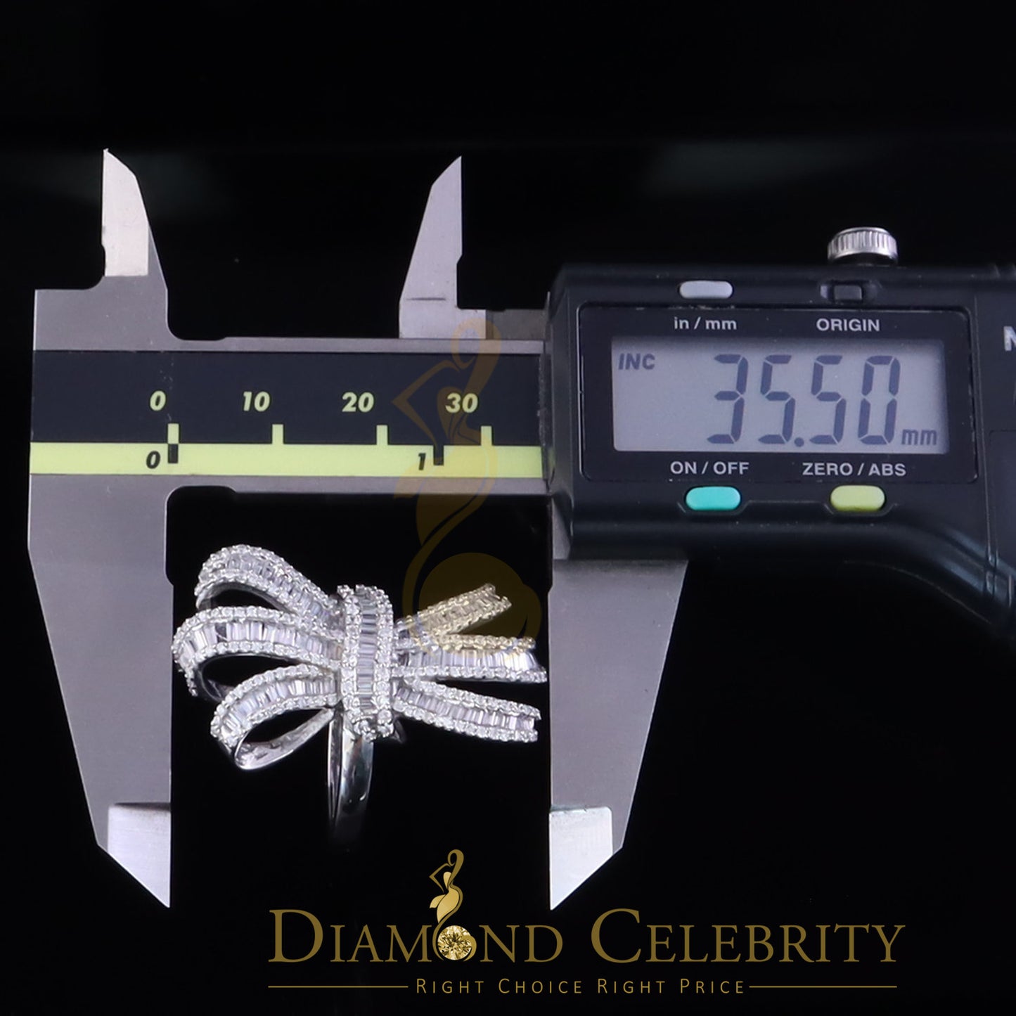 DiamondCelebritees 925 Sterling In 4.00ct Cubic Zirconia White Silver Cocktail Womens Ring Size 9