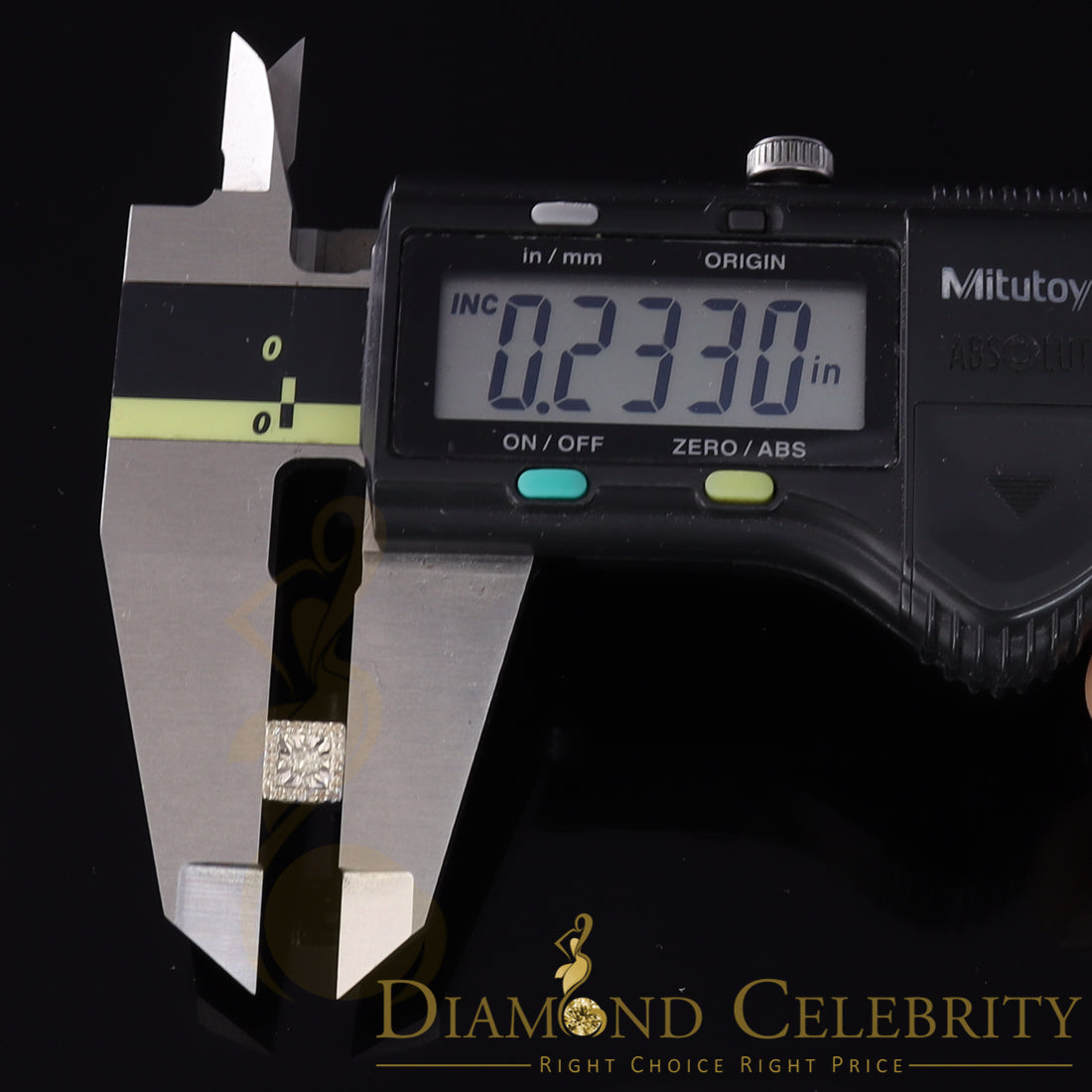 DiamondCelebritees 925 White Silver 0.20ct Diamond Women's/ Men's Stud Square Fashion Earrings