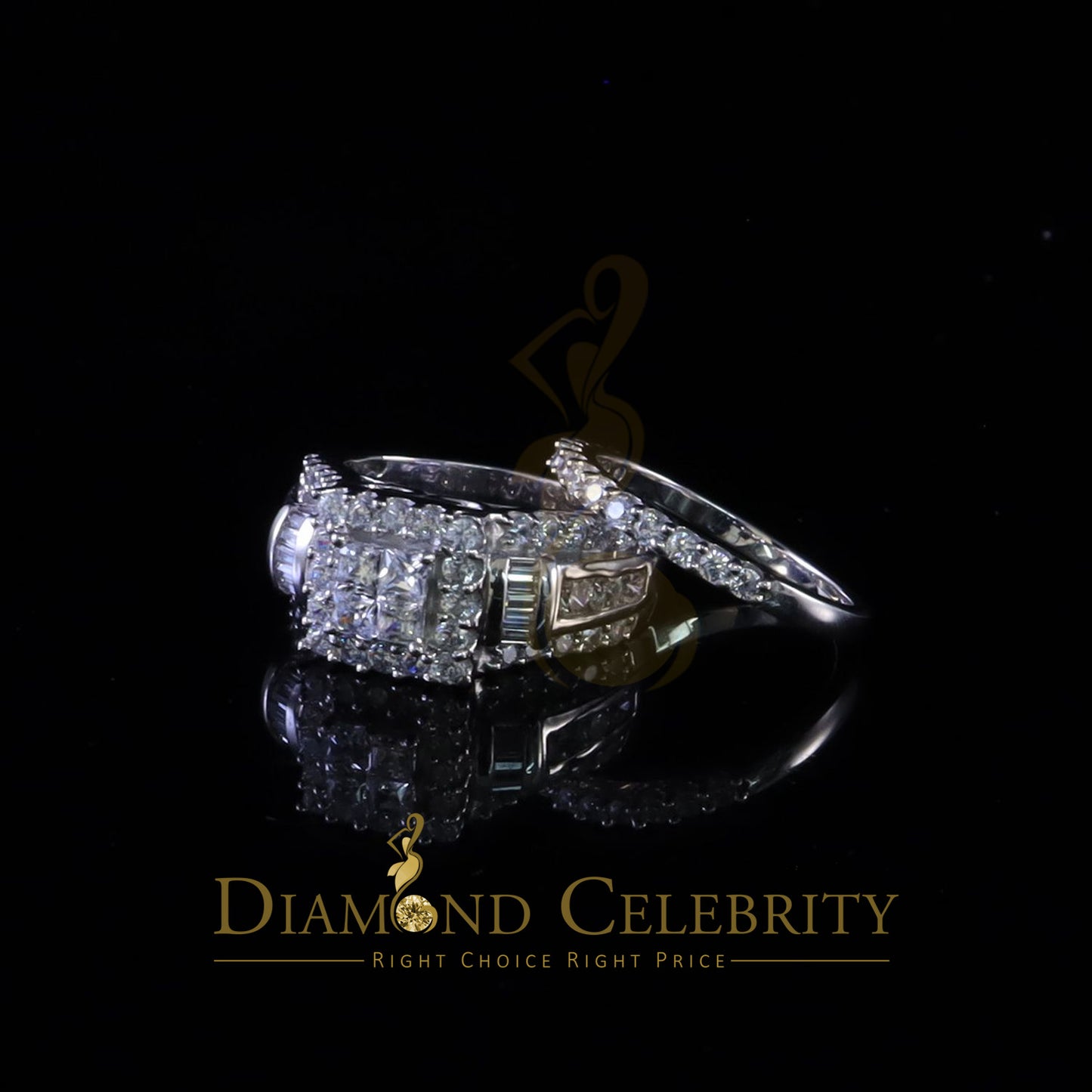 DiamondCelebritees 925 Sterling White 5.00ct Cubic Zirconia Silver Wedding Fashion Womens Ring SZ 7