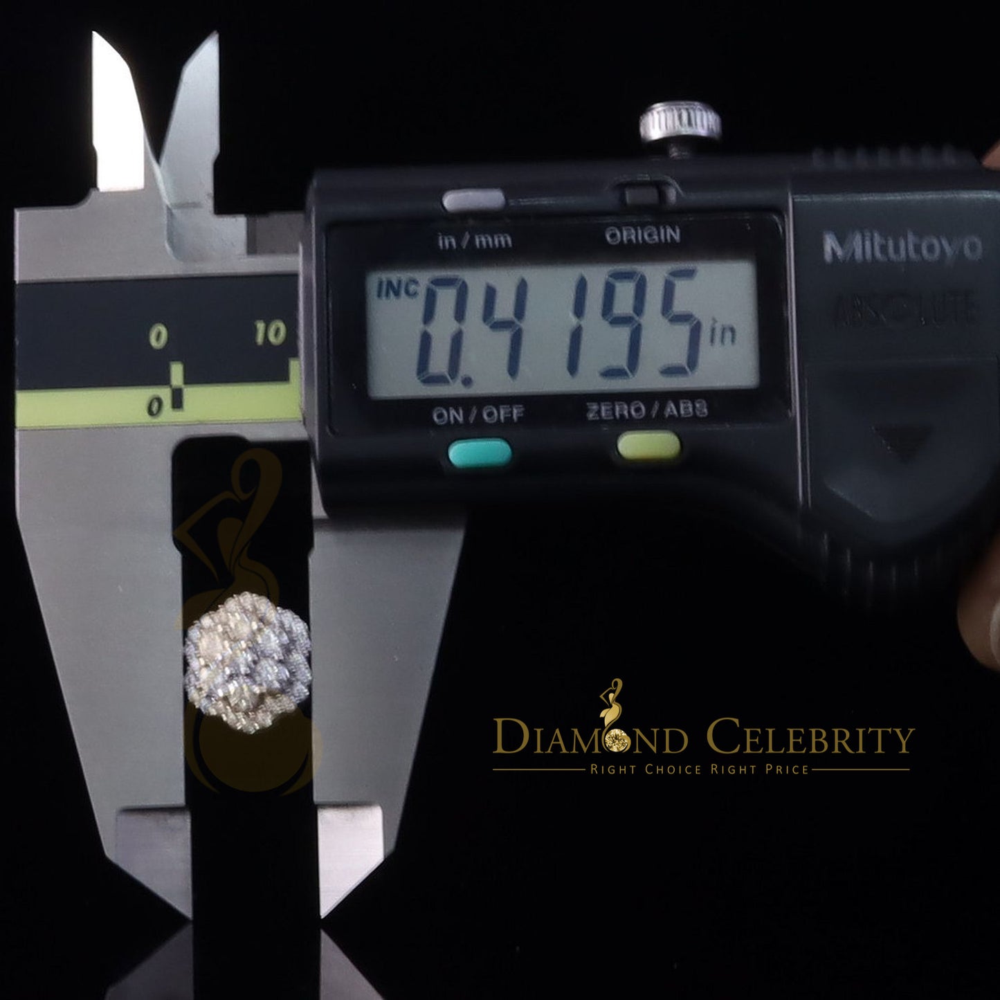 Diamondcelebritees New Women's/Men's 925 Silver White 2.00ct VVS D Moissanite Floral Stud Earrings