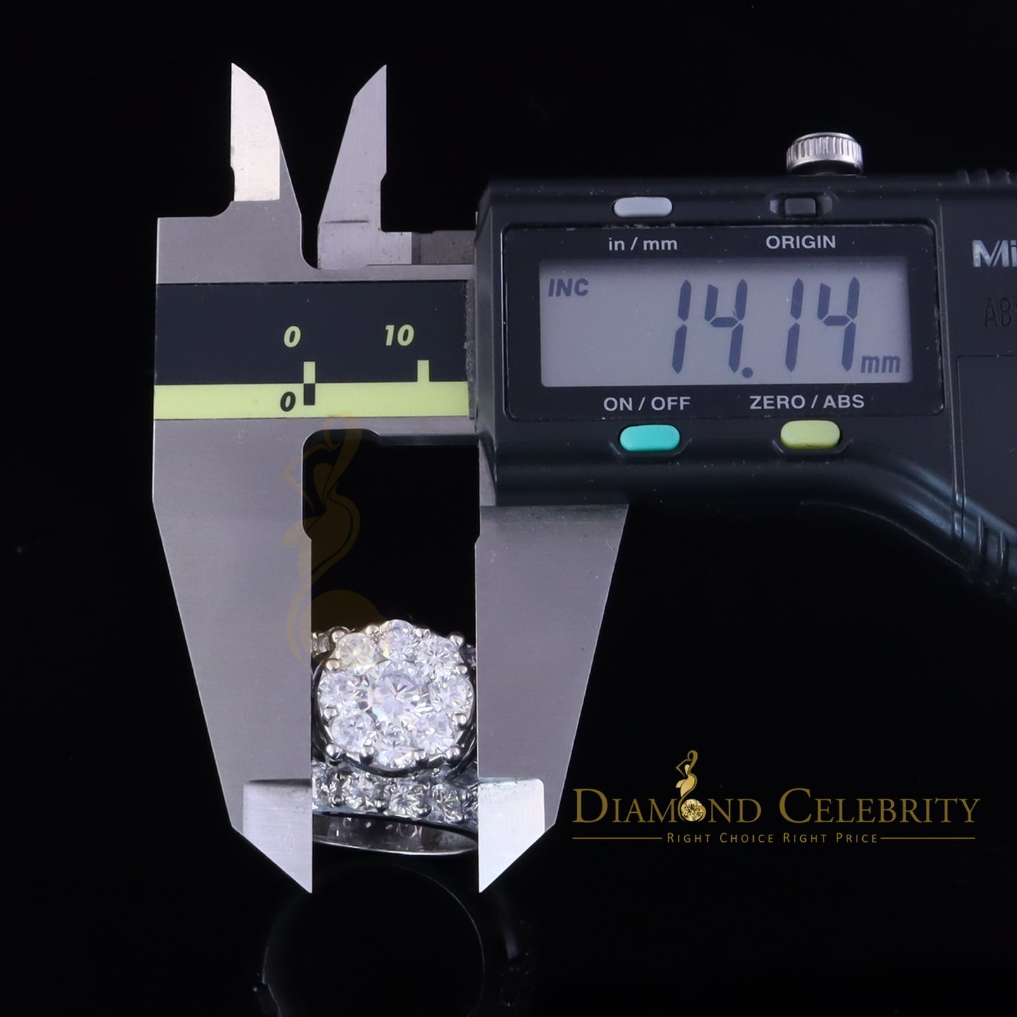 DiamondCelebritees Sterling Silver Round Cubic Zirconia 11.48ct Wedding White Womens Ring SIZE 7