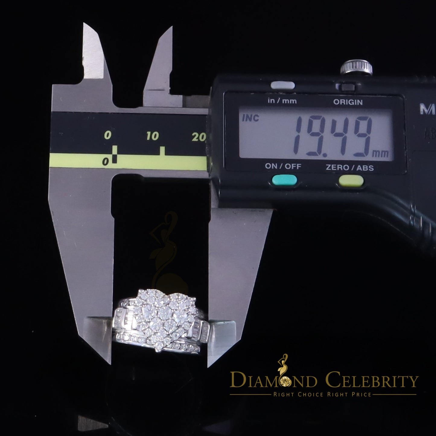 DiamondCelebritees Women's 925 White Silver 1.00ct VVS 'D' Moissanite Cinderella Heart Ring Size 7