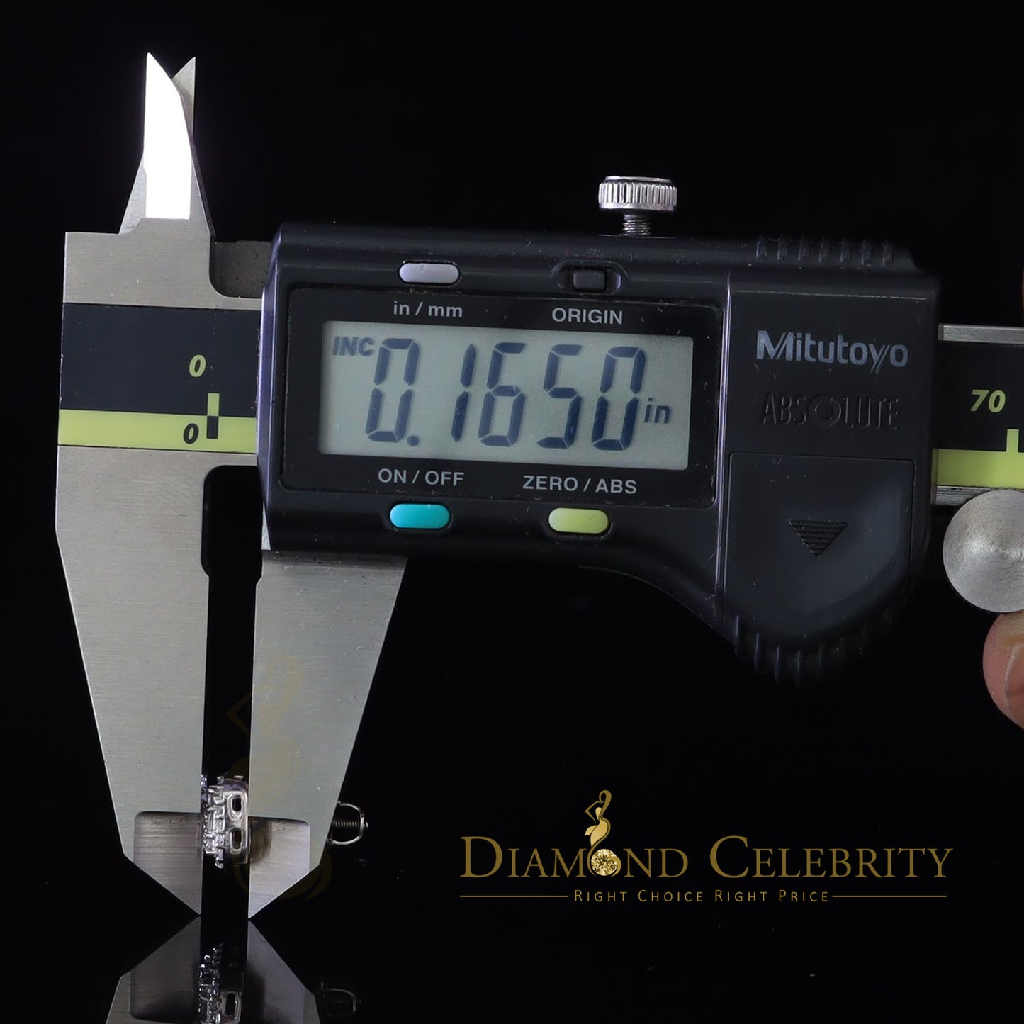 DiamondCelebritees 0.98ct Cubic Zirconia 925 White Silver Women's & Men's Hip Hop Square Earrings