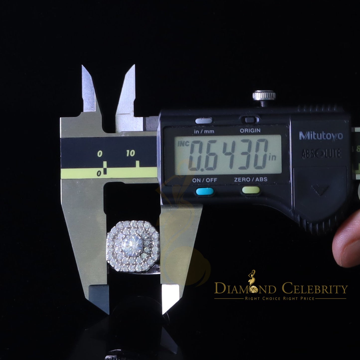 DiamondCelebritees 925 silverJewelry White 8.25 ct Cubic Zirconia Wide Octagon Men Ring Size 7.5