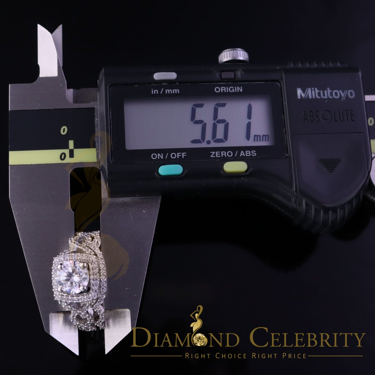 DiamondCelebritees Sterling Silver Square Cubic Zirconia 1.80ct Bridal White Womens Ring Size 7