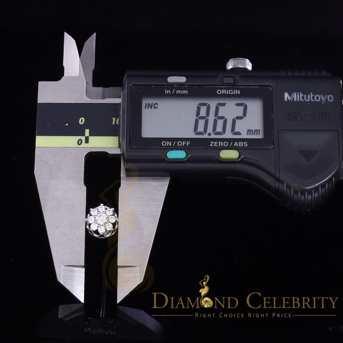 DiamondCelebritees 925 White Silver Sterling 1.34ct Cubic Zirconia Hip Hop Floral Women's Earrings