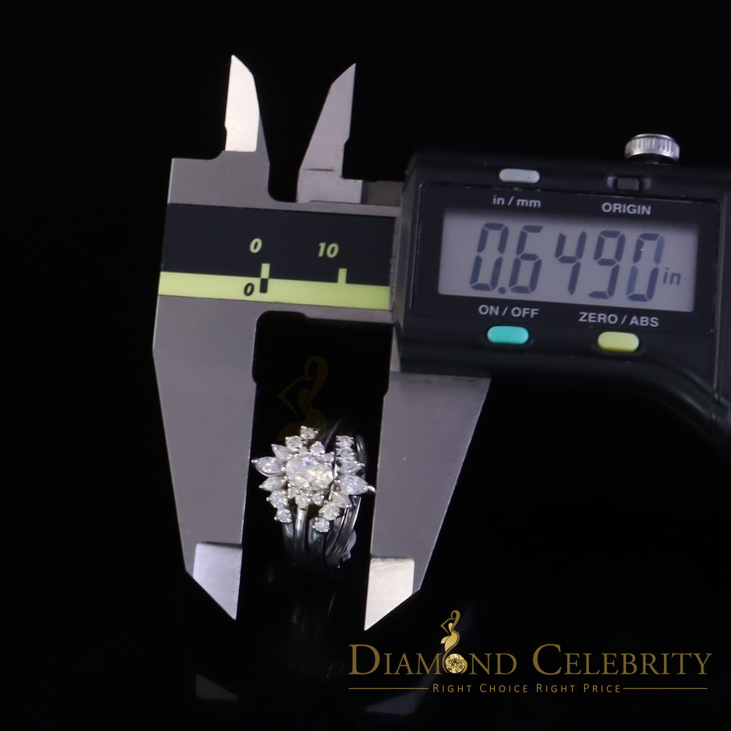 DiamondCelebritees 925 Silver White 1.25ct VVS D Oval Solitaire Moissanite Bridal Guard Rings SZ 7