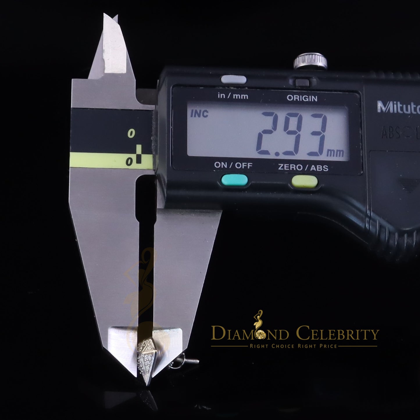 DiamondCelebritees 0.24ct Cubic Zirconia 925 White Silver Women's & Men's Hip Hop Stud Earrings