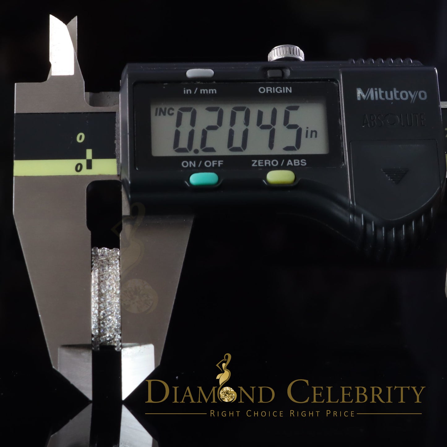 DiamondCelebritees 925 Sterling Silver Mens hip hop white Gold Iced 3 row Huggie Hoop earrings