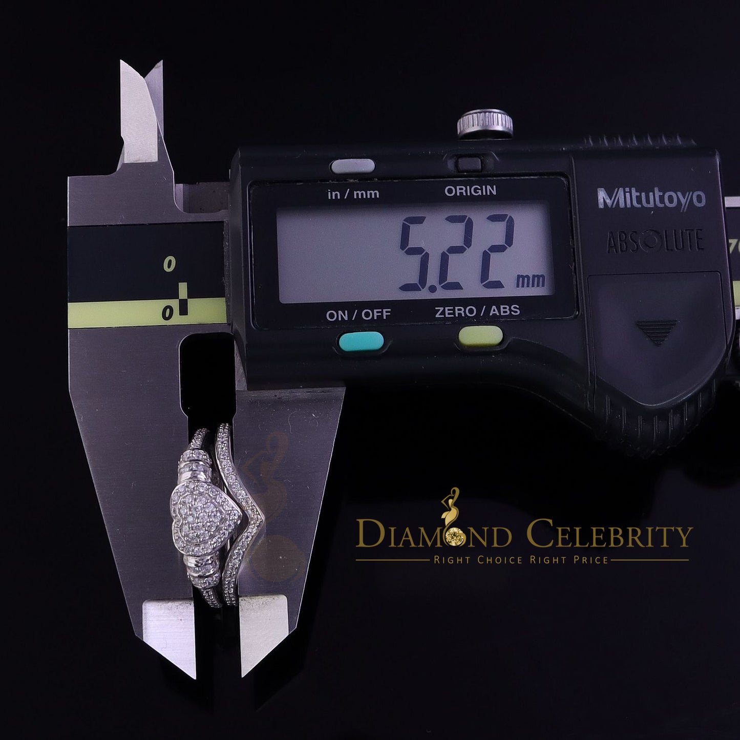 DiamondCelebritees White 925 Sterling Silver Heart Cubic Zirconia 1.11ct Womens Engagement Ring SZ7