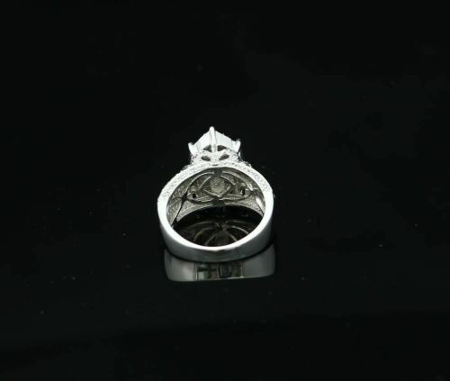 DiamondCelebritees Diamond 0.20CT 925 Sterling White Silver Engagement Cocktail Womens Ring Size 7