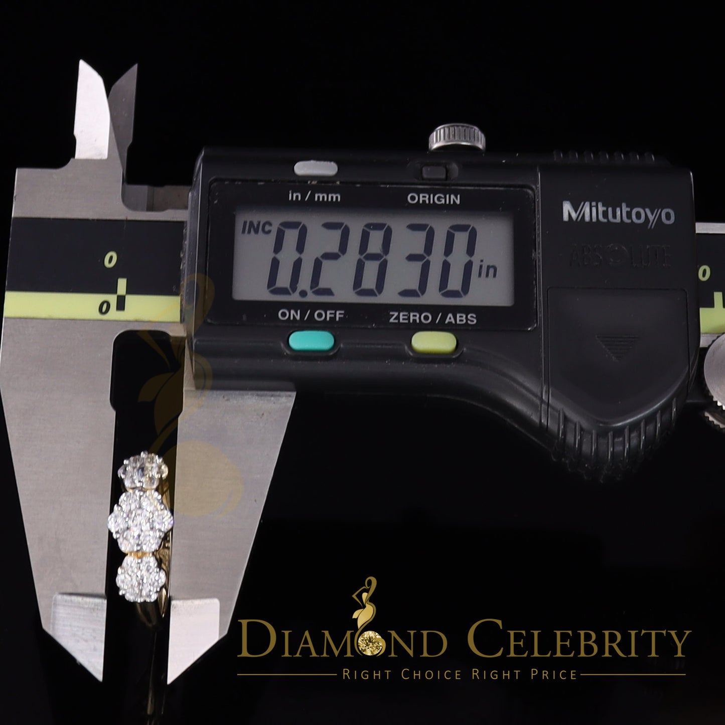 DiamondCelebritees Sterling Yellow Silver Floral-Shaped Cubic Zirconia 2.0ct Womens Ring Size 7