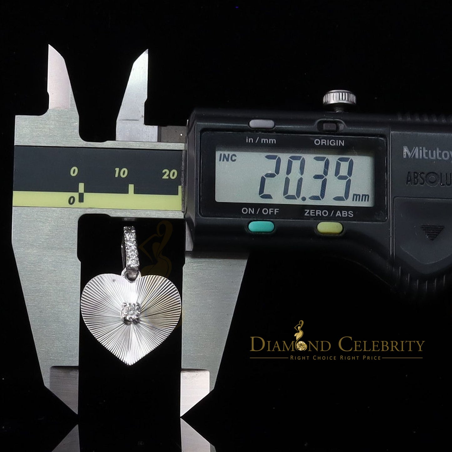 Diamondcelebritees Big White 925 Silver 0.50 ct VVS D Clr Moissanite Diamond Cut Pendant for Women