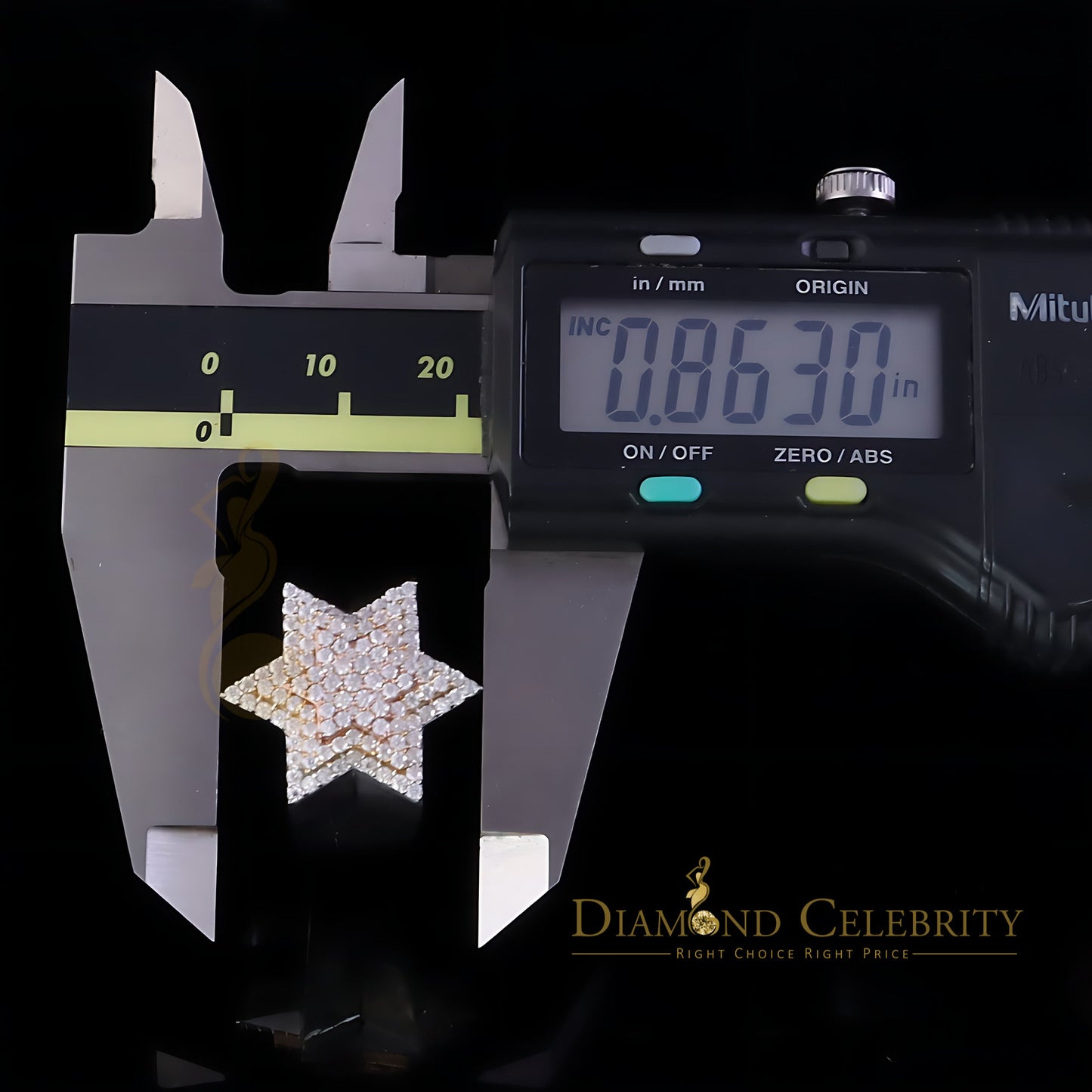 DiamondCelebritees 2.50ct VVS 'D' Moissanite White Men's Six Pointed Star of David Silver Ring Sz9