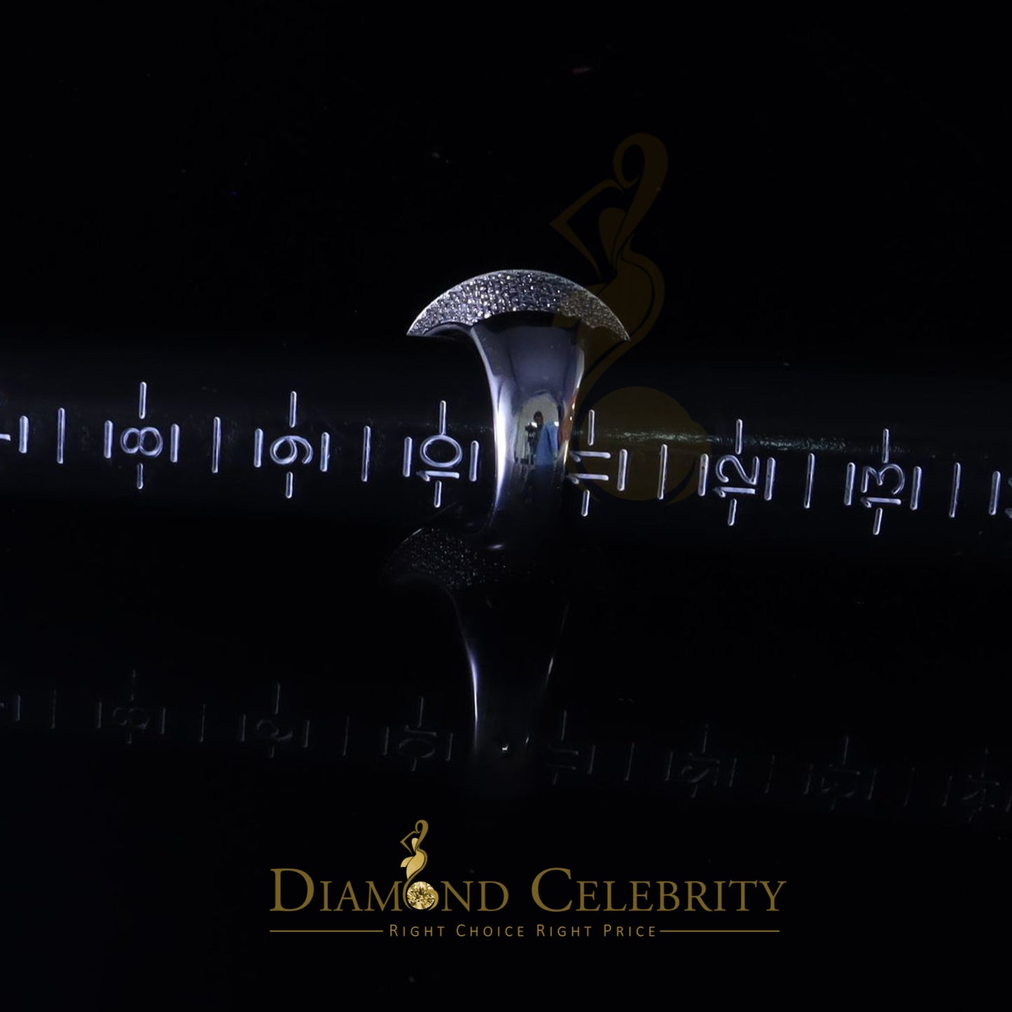 DiamondCelebritees 11.64ct Cubic Zirconia White silver Broken Heart Band Cocktail Ring Size 10.5