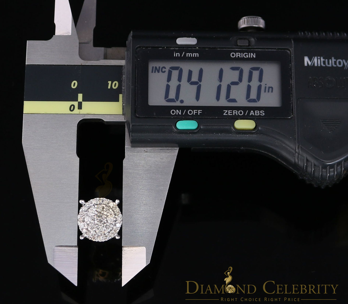 DiamondCelebriteesMen's/Women's 10K Real Yellow Gold with 1.20CT Real Diamond Stud Earrings