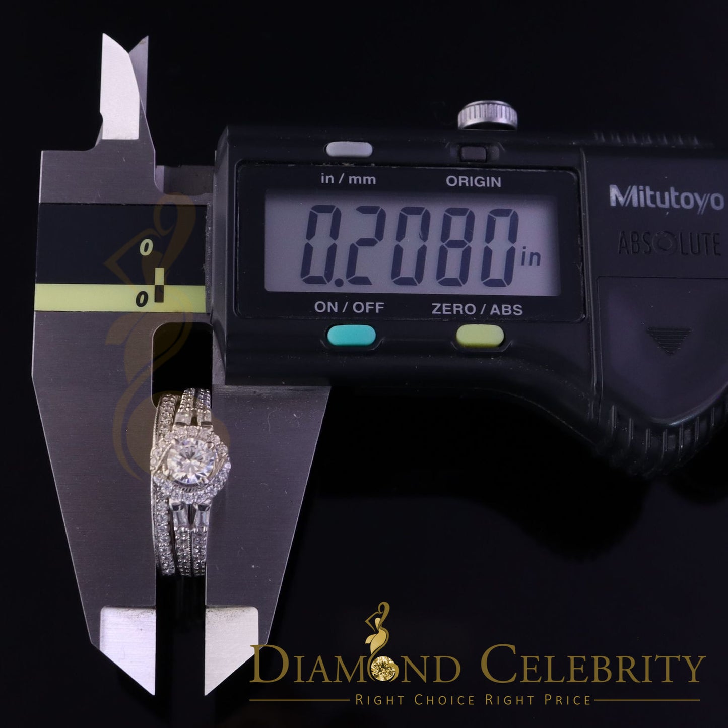 DiamondCelebritees 1.75ct Cubic Zirconia 925 White Silver Men;s/Womens Round Bridal Ring Size 7