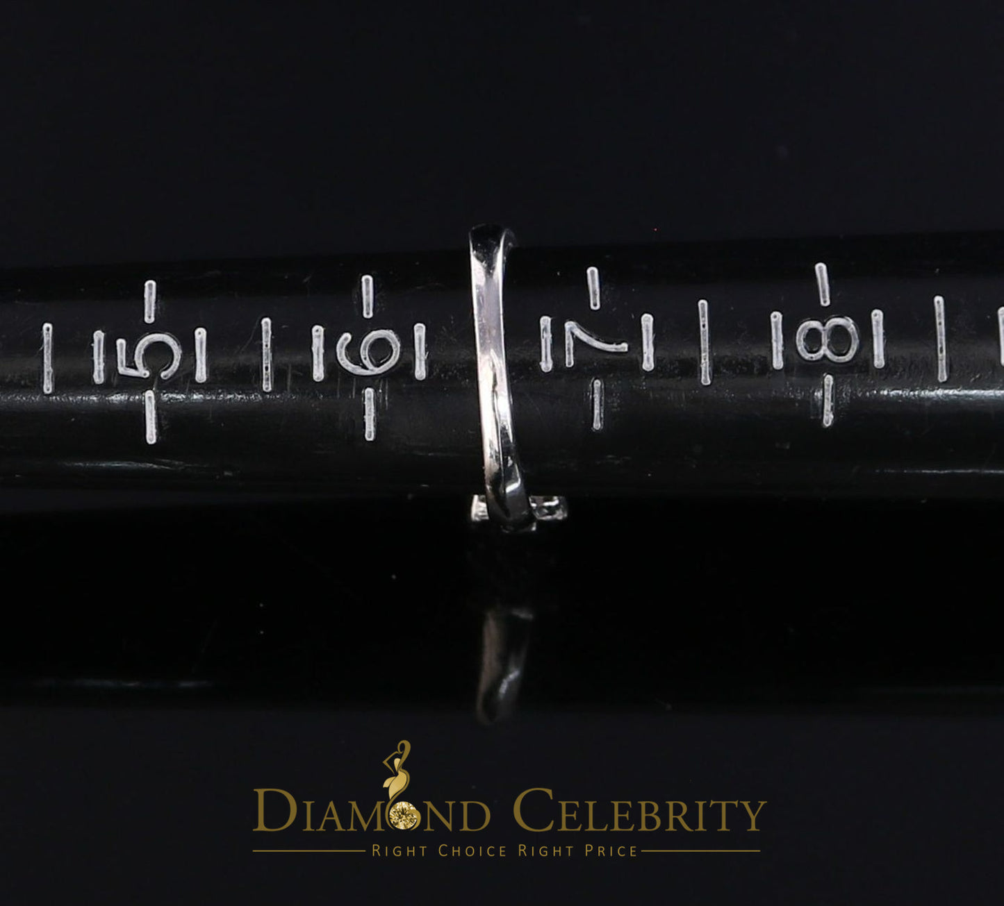 DiamondCelebritees Real 10kt White Gold with 0.50 CT Real Diamond FASHION Style Ring size 6.5