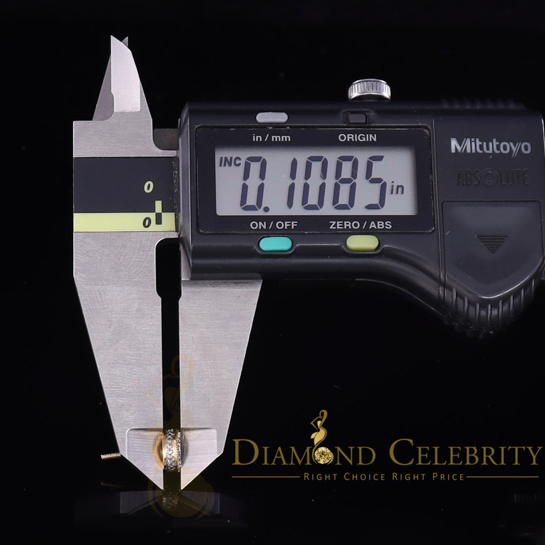 DiamondCelebritees 925 Sterling Yellow Silver 0.54ct Cubic Zirconia Round Women's Stud Earrings