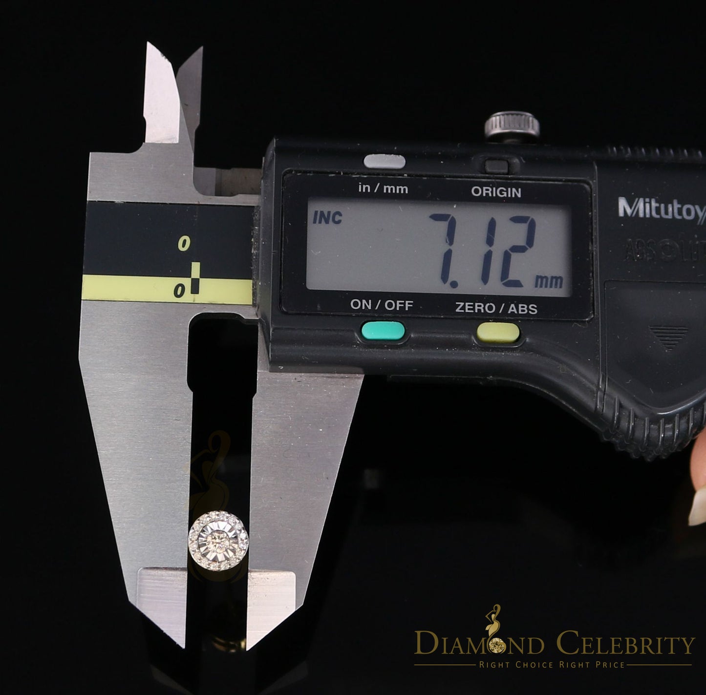 DiamondCelebritees10K Real Yellow Gold with 0.25CT Real Diamond Men's/Women's Stud Earring