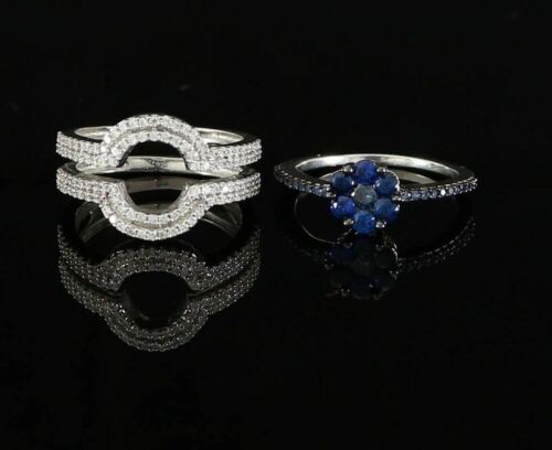 DiamondCelebritees 925 Sterling White Silver 2.50ct Floral Shape Cubic Zirconia Womens Ring SZ 6.5