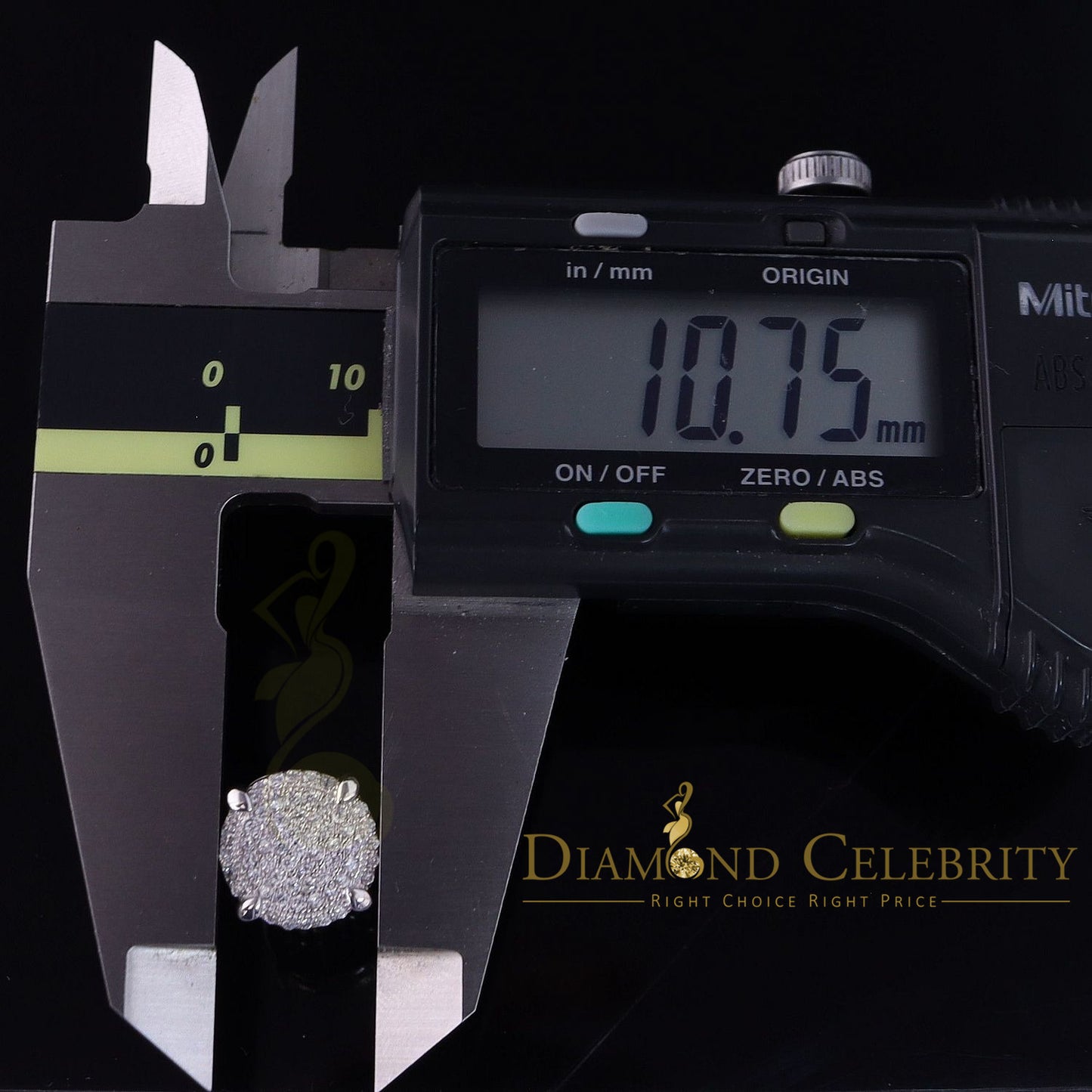 DiamondCelebritees 925 White Sterling Silver 1.06ct Cubic Zirconia Round Women's Stud Earrings