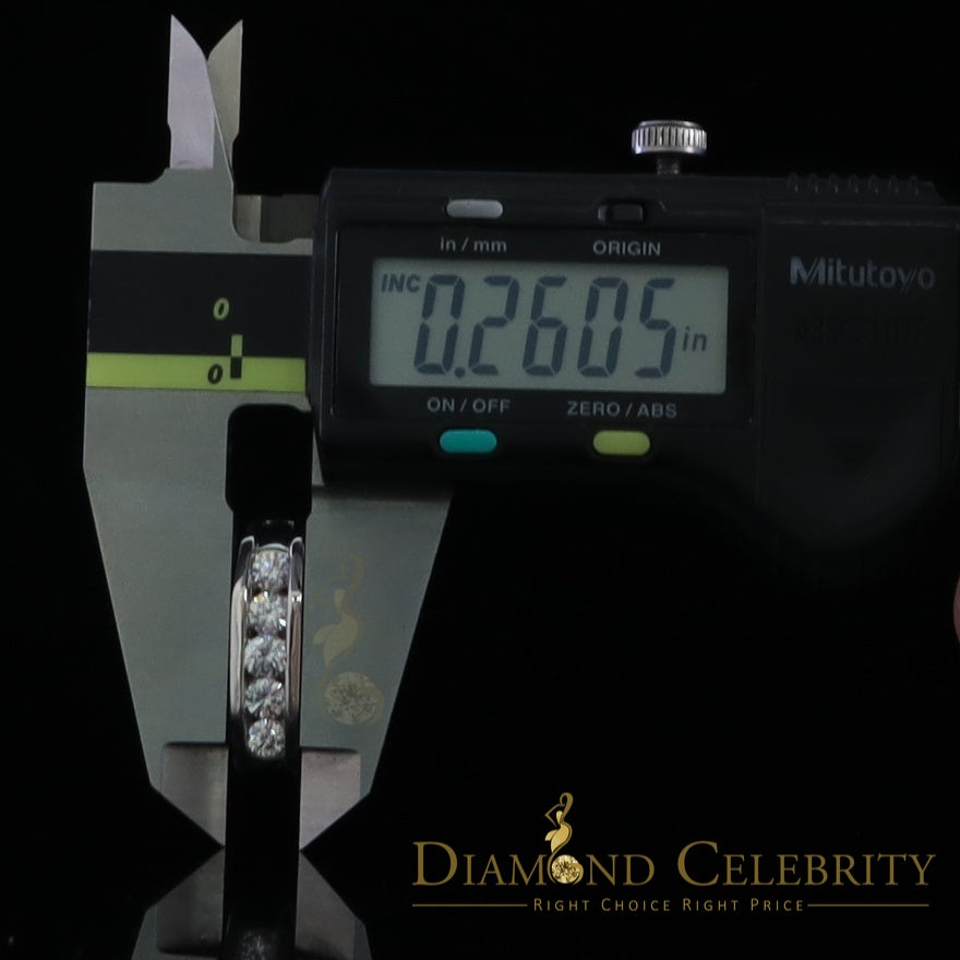 DiamondCelebritees Sterling Silver 925 White 1.0ct Cubic Zirconia Men's Ring Size 11