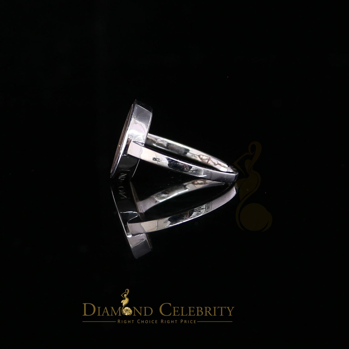 DiamondCelebritees Sterling 925 White Silver 0.30ct Round Cubic Zirconia Womens Ring Size 7