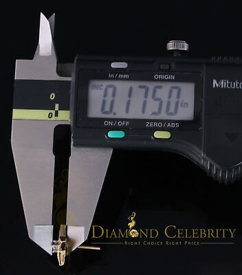 DiamondCelebritees 925 Sterling Silver Yellow 0.25ct Diamond For Women's / Men's Stud Star Earrings