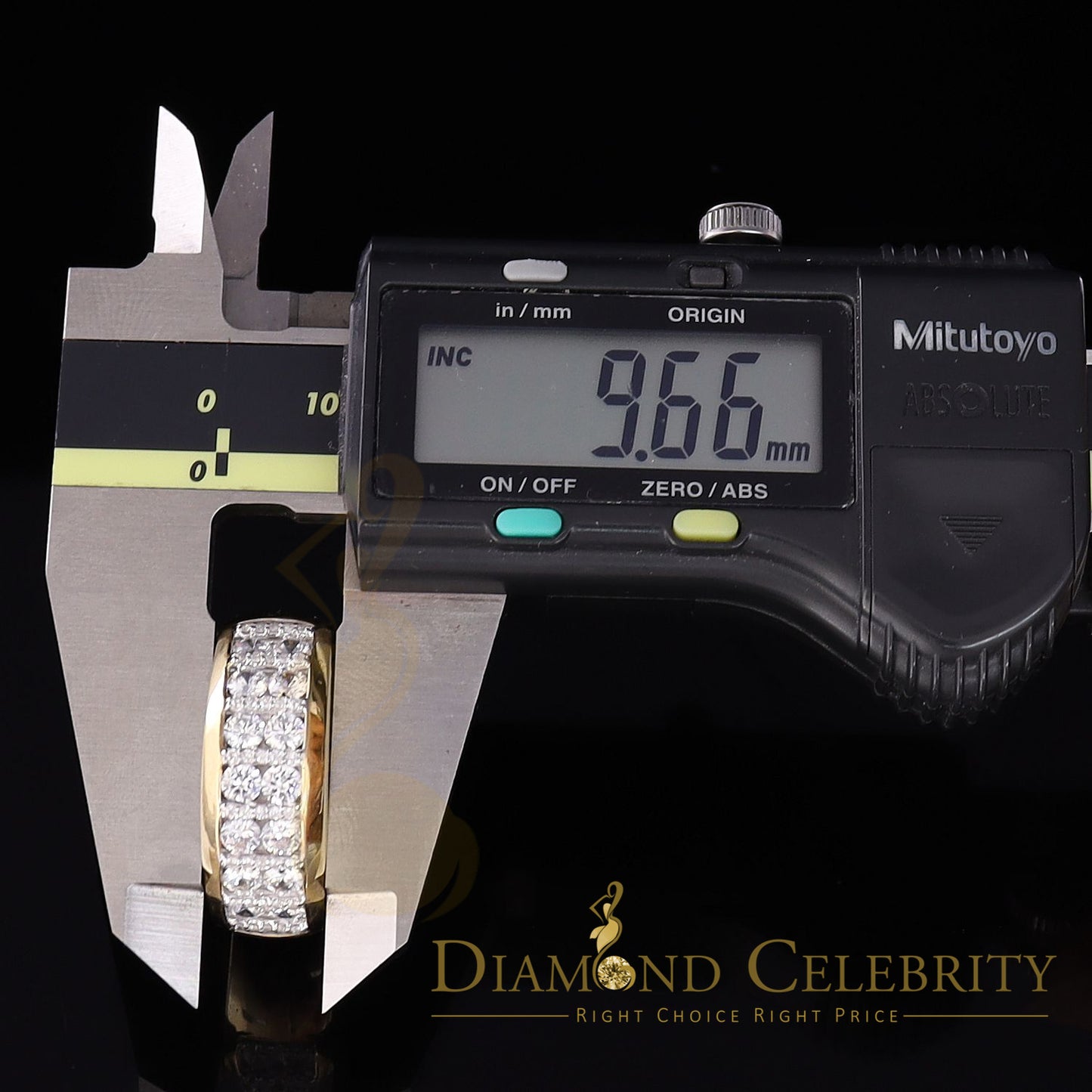 DiamondCelebritees 925 Sterling Yellow Silver With Cubic Zirconia 3.0ct Ring Men's Band Sz 10.5