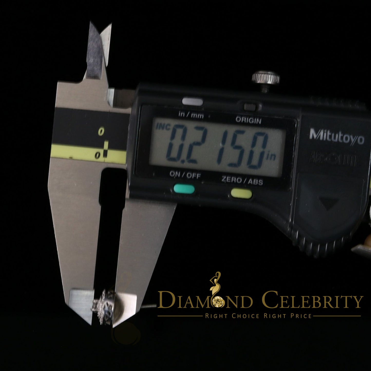 DiamondCelebritees White Silver 925 Sterling Silver 0.92ct Cubic Zirconia Women's Round Earrings