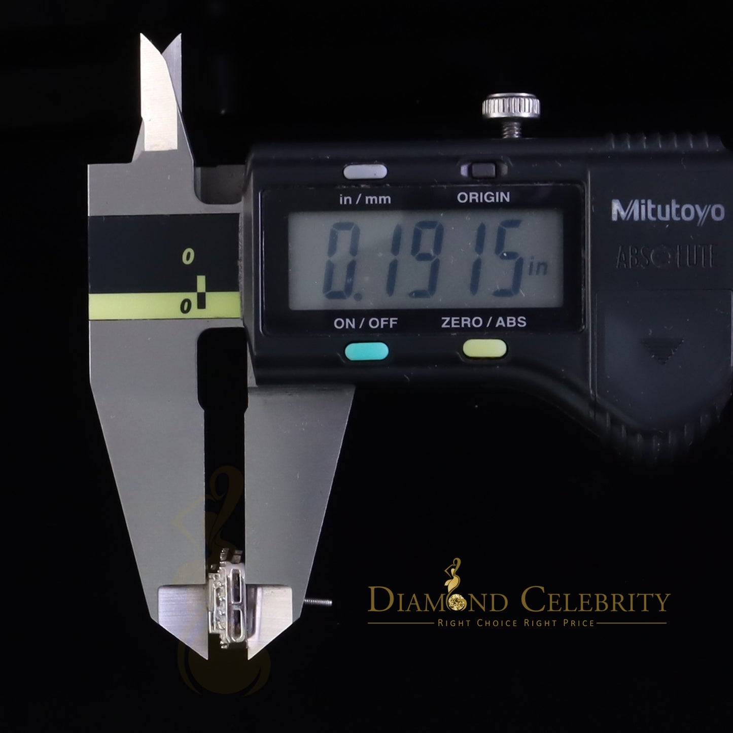 Diamondcelebritees New Men's White 925 Silver 1.66ct VVS D Moissanite Square Stud Womens Earring