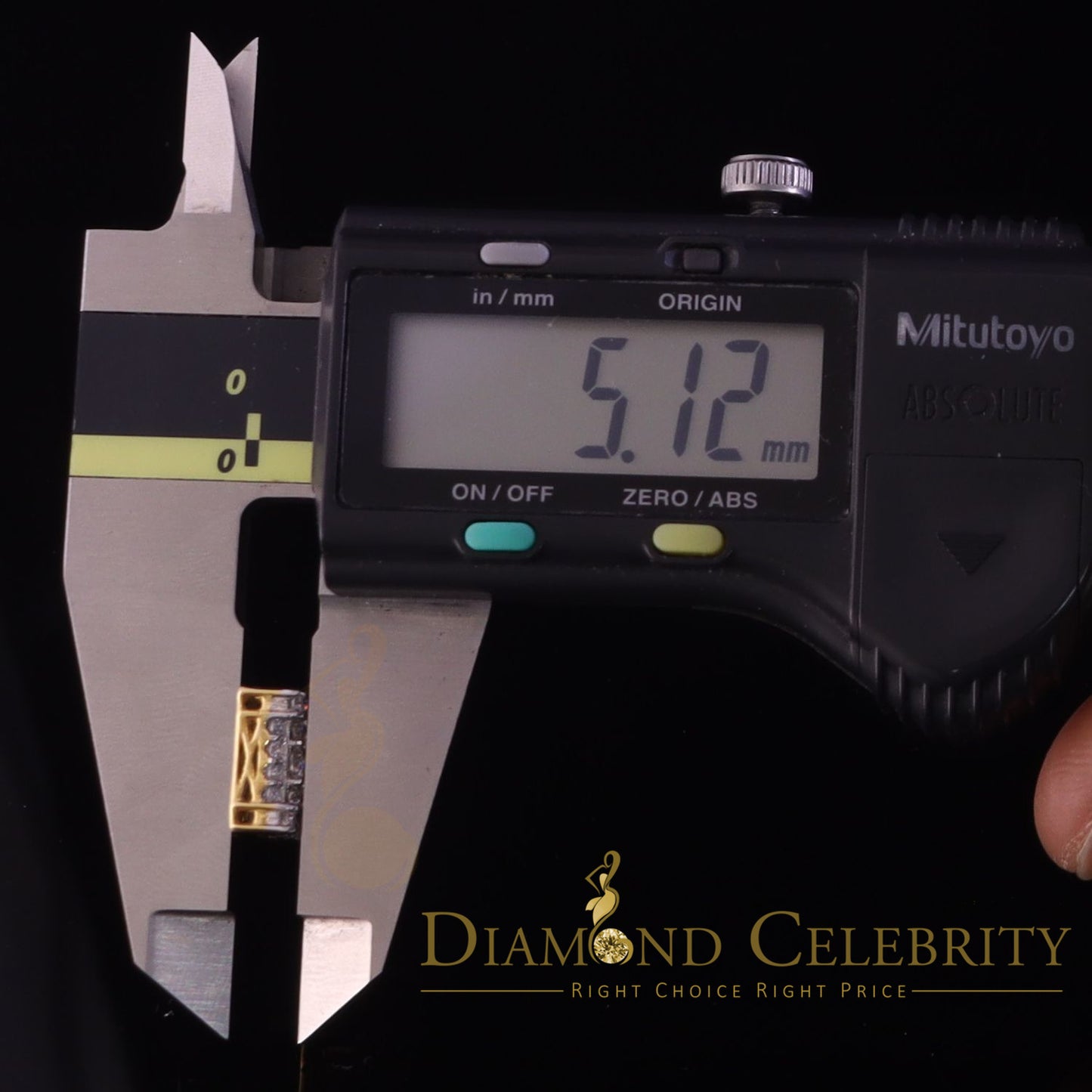 DiamondCelebritees 1.75ct Vvs 'D' Color Genuine Moissanite Stud SQUARE Earring10k Real Yellow Gold