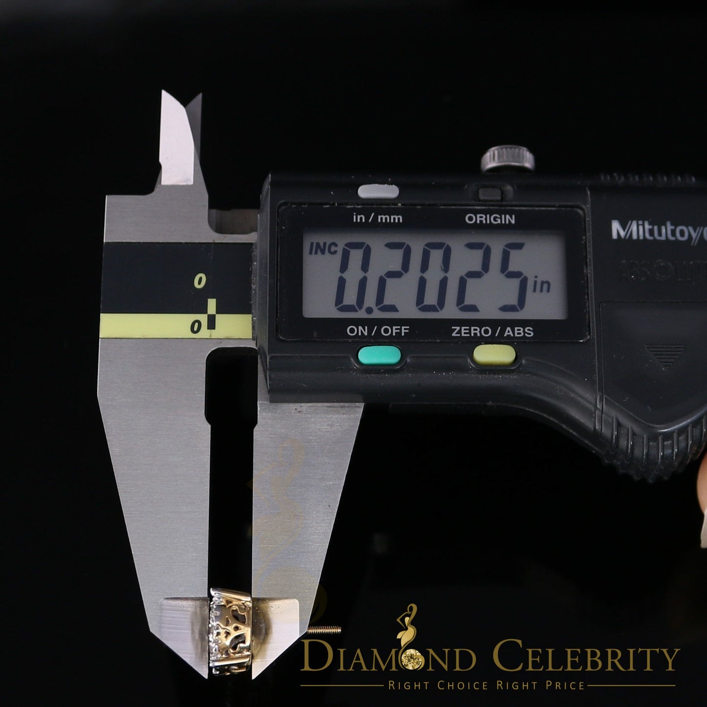 DiamondCelebritees Men's/Women's 10K Real Yellow Gold with 1.20CT Real Diamond Stud Earrings