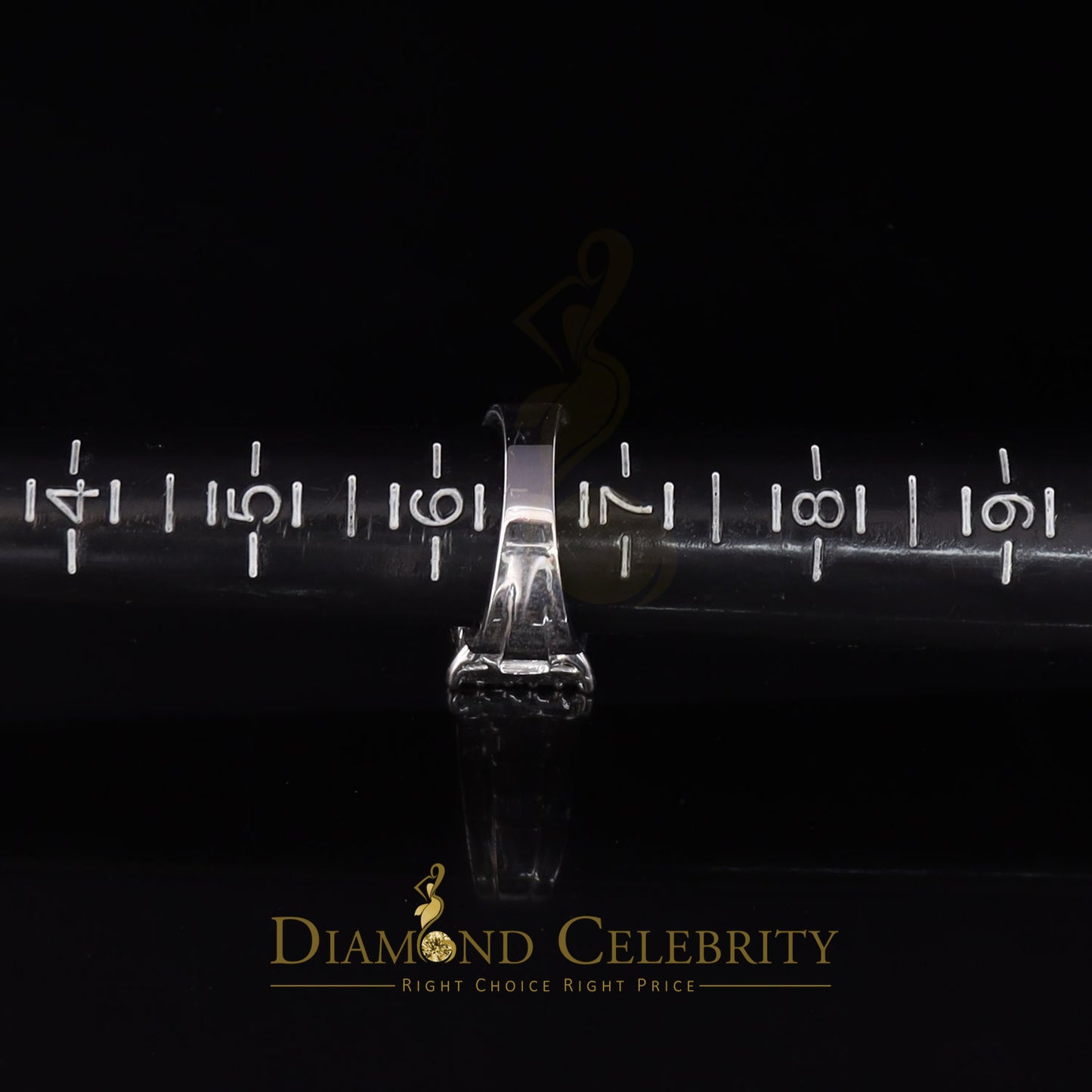 DiamondCelebritees 925 White Silver Square 1.10ct Cubic Zirconia Engagement Womens Ring Size 6.5