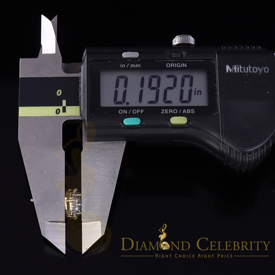 DiamondCelebritees 10K Real Yellow Gold w/Real 1.33 CT Diamond Men's/Women's Stud Earring