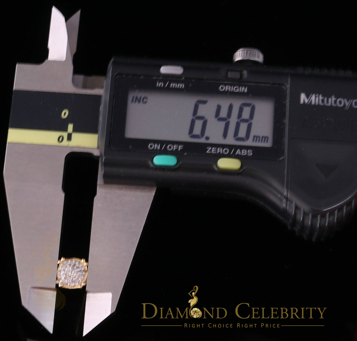 DiamondCelebritees 0.15ct Diamond 925 Sterling Silver Yellow For Men's / Women's Round Earrings