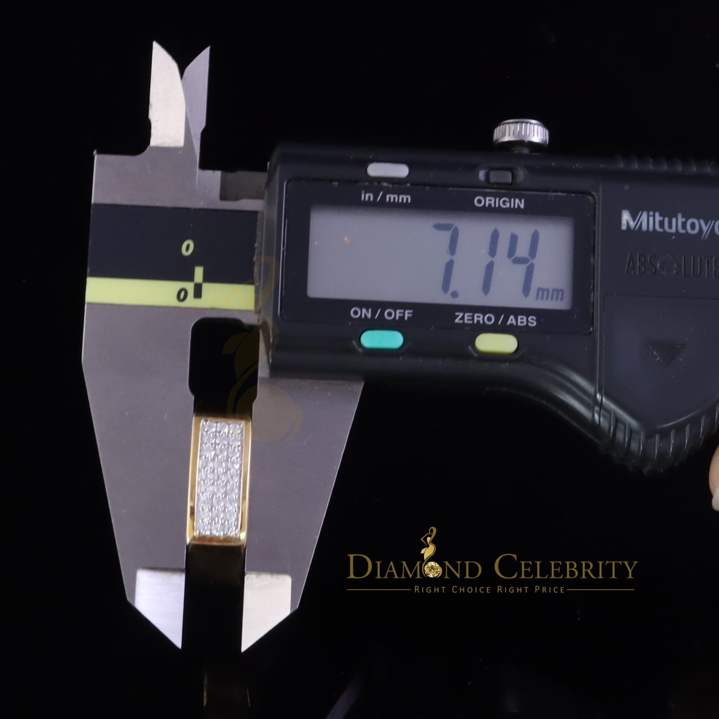 DiamondCelebritees Sterling Mens 0.81ct Yellow Cubic Zirconia Silver Rectangle Fashion Ring Size 9