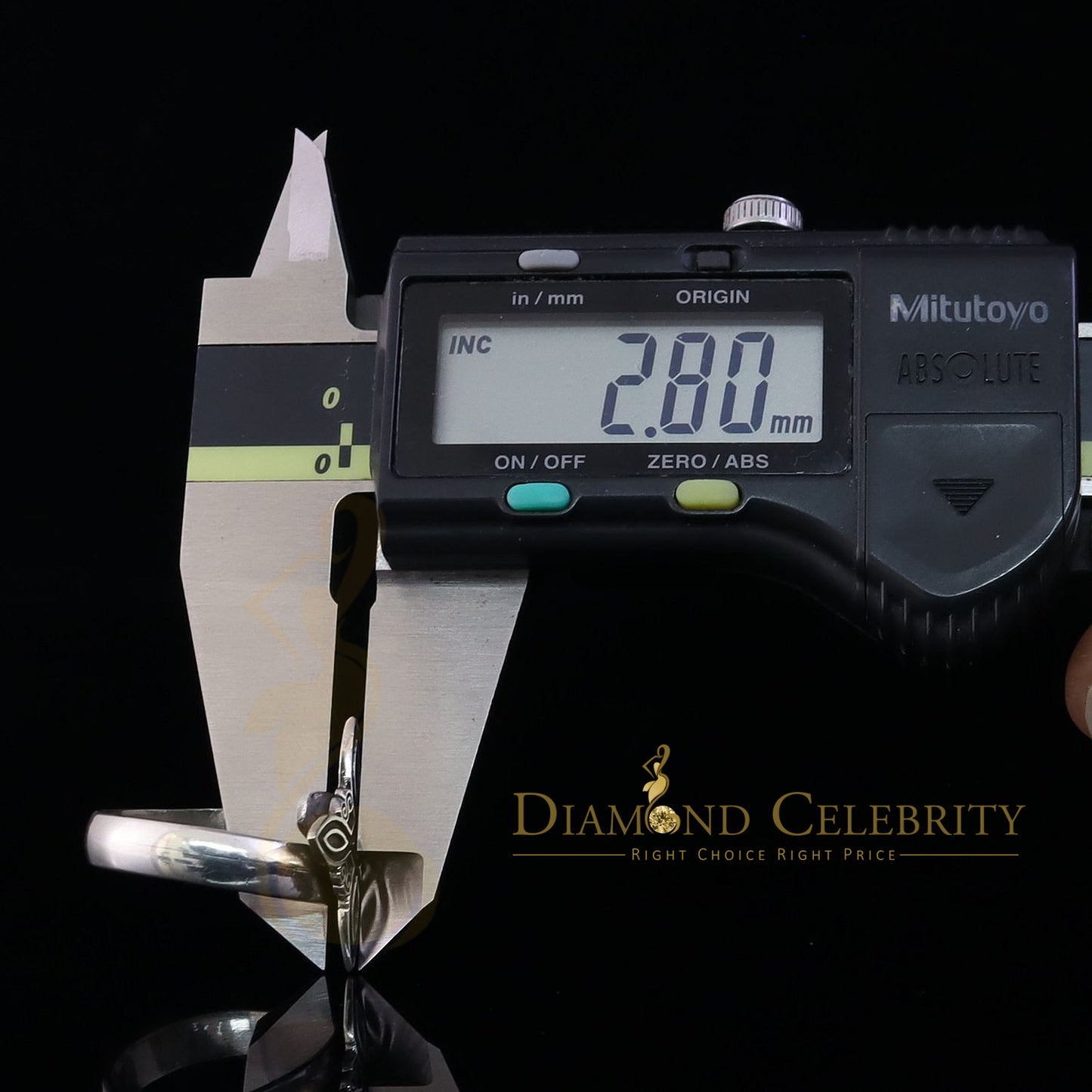 DiamondCelebritees White 925 Sterling Silver Witch Knot Geometric Style Women's Ring SZ 9