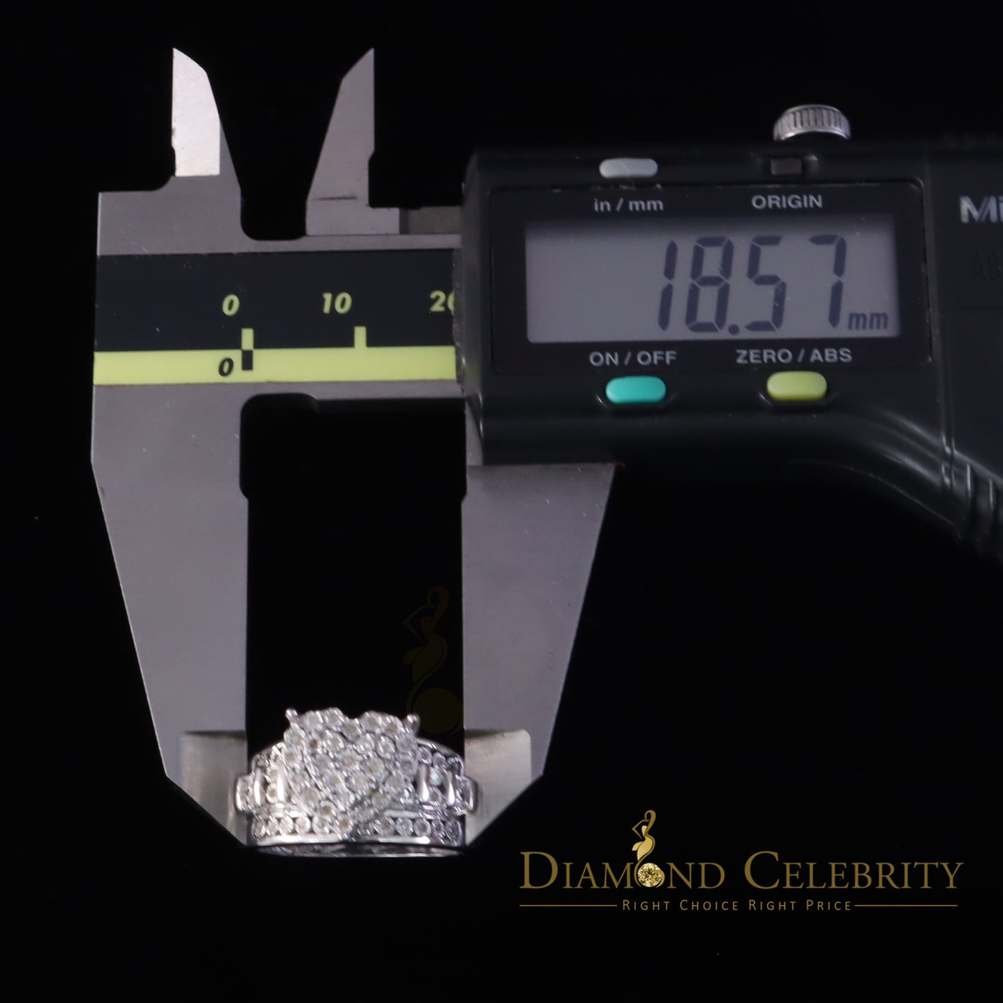 DiamondCelebritees New Cindarella Heart Ring SZ7 Real Diamond 0.25ct White 925 Silver for Women