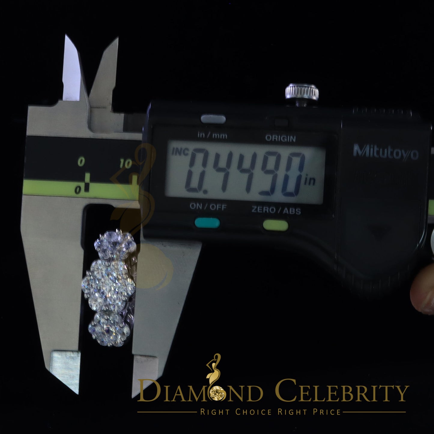 DiamondCelebritees 925 Sterling White Silver Floral-Shaped Cubic Zirconia 2.0ct Womens Ring Size 7