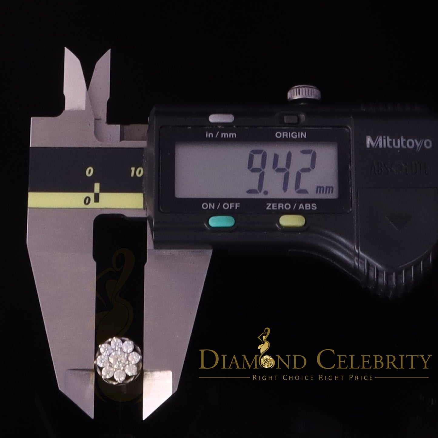 Diamondcelebritees Men's/Womens 925 Silver White 1.00ct VVS 'D' Moissanite Floral Stud Earrings