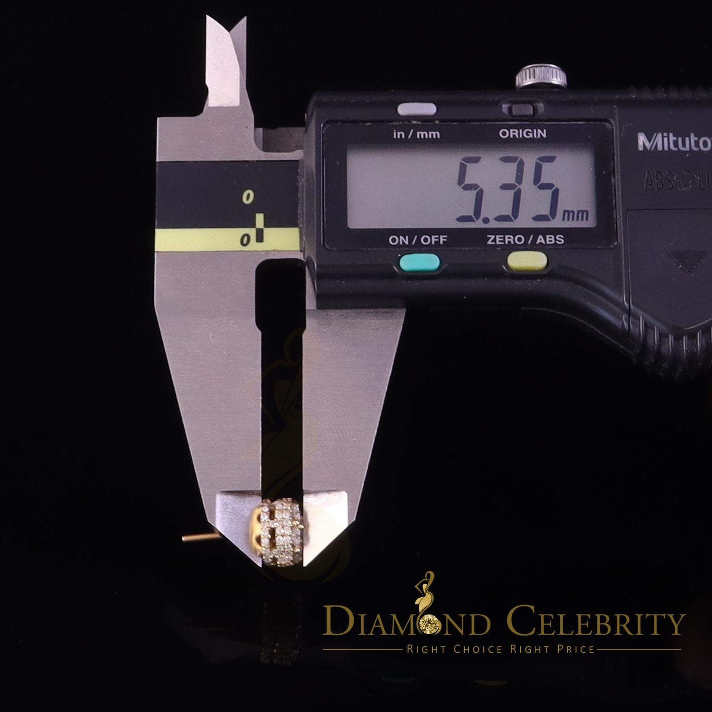 DiamondCelebritees 925 Silver Yellow 1.50ct VVS 'D' Men's & Womens Moissanite Floral Stud Earrings